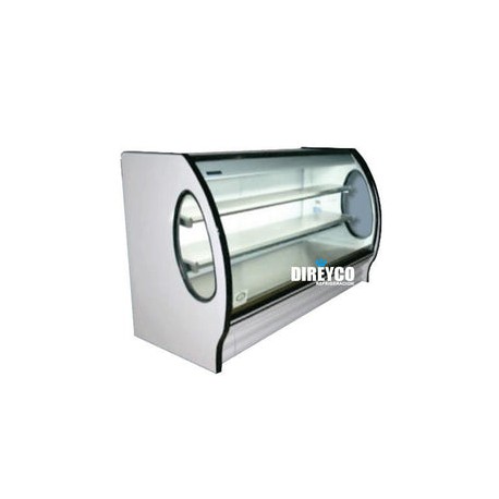 Vitrina Masser RHNVCT-1500-EA Cristal Curvo Entrepaños De Acero Inoxidable
