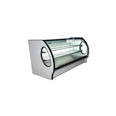 Vitrina Masser RHNVCT-1500-EAIX Cristal Curvo Entrepaños De Acero Inoxidables
