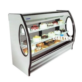 Vitrina Masser RHNVCT-1500-EP Blanca Cristal Curvo Parrillas Ajustables