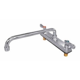 Llave Mezcladora Migsa BXF-H12 Cuello De Ganzo De 8" De Longitud Para Cubierta / Piso