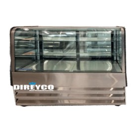 Vitrina Masser RHNVCT-1500-FGC Cristal Curvo Full Glass CUBO Entrepaños De Cristal Iluminados