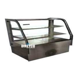 Vitrina Masser RHNVCT-1500-FGD Cristal Doble Curva Full Glass Entrepaños De Cristal Iluminados