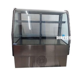 Vitrina Masser RHNVCT-1500-FGR Cristal Curvo Full Glass Entrepaños De Cristal Iluminados