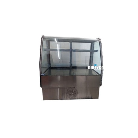 Vitrina Masser RHNVCT-1500-FGR Cristal Curvo Full Glass Entrepaños De Cristal Iluminados