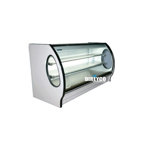Vitrina Masser RHNVCT-2000-EA Cristal Curvo Entrepaños De Acero Inoxidable