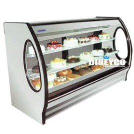 Vitrina Masser RHNVCT-2000-EP Blanca Cristal Curvo Parrillas Ajustables