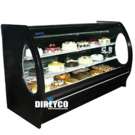 Vitrina Masser RHNVCT-2000-EP-N Negra Cristal Curvo Parrillas Ajustables
