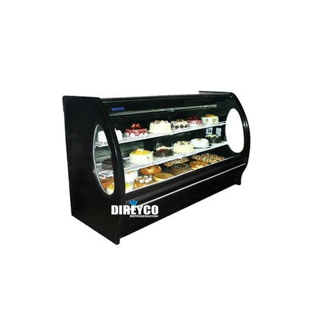 Vitrina Masser RHNVCT-2000-EP-N Negra Cristal Curvo Parrillas Ajustables