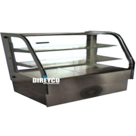 Vitrina Masser RHNVCT-2000-FGD Cristal Doble Curva Full Glass Entrepaños De Cristal Iluminados