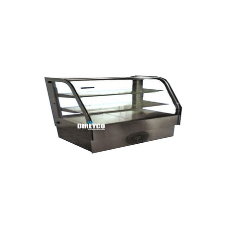 Vitrina Masser RHNVCT-2000-FGD Cristal Doble Curva Full Glass Entrepaños De Cristal Iluminados