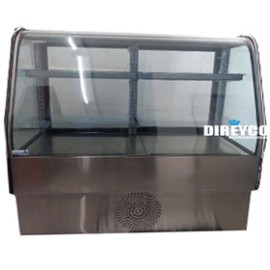 Vitrina Masser RHNVCT-2000-FGR Cristal Curvo Full Glass Entrepaños De Cristal Iluminados