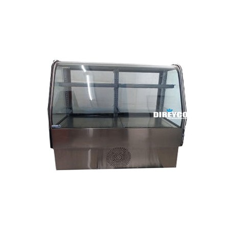 Vitrina Masser RHNVCT-2000-FGR Cristal Curvo Full Glass Entrepaños De Cristal Iluminados