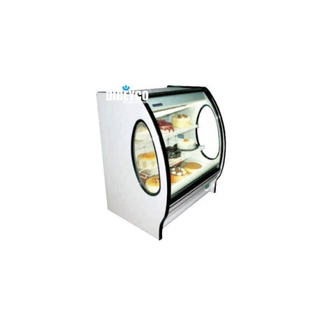 Vitrina Masser RHNVCT-700-EP Blanca Cristal Curvo Parrillas Ajustables