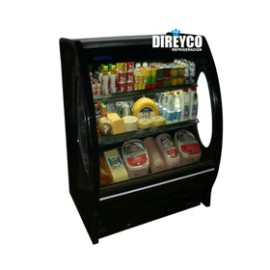 Vitrina Masser RHNVCT-700-EP-N Negra Cristal Curvo Parrillas Ajustables