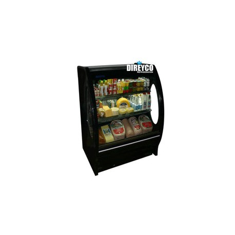 Vitrina Masser RHNVCT-700-EP-N Negra Cristal Curvo Parrillas Ajustables