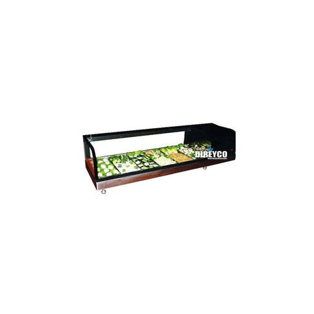 Vitrina Masser RHNVSH-1500 Para Sushi Cristal Curvo Para 6 Insertos