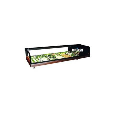 Vitrina Masser RHNVSH-2000 Para Sushi Cristal Curvo Para 8 Insertos