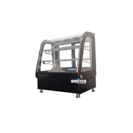 Vitrina Masser VFM-45 Cristal Curvo Sobre Mostrador Full Glass