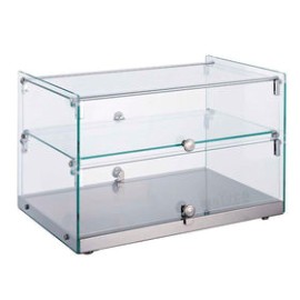 Vitrina Migsa RTZ-50L Neutra Recta De 2 Niveles