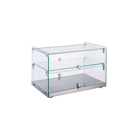 Vitrina Migsa RTZ-50L Neutra Recta De 2 Niveles